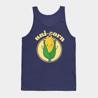 Funny Pun Uni-corn kawaii Tank Top